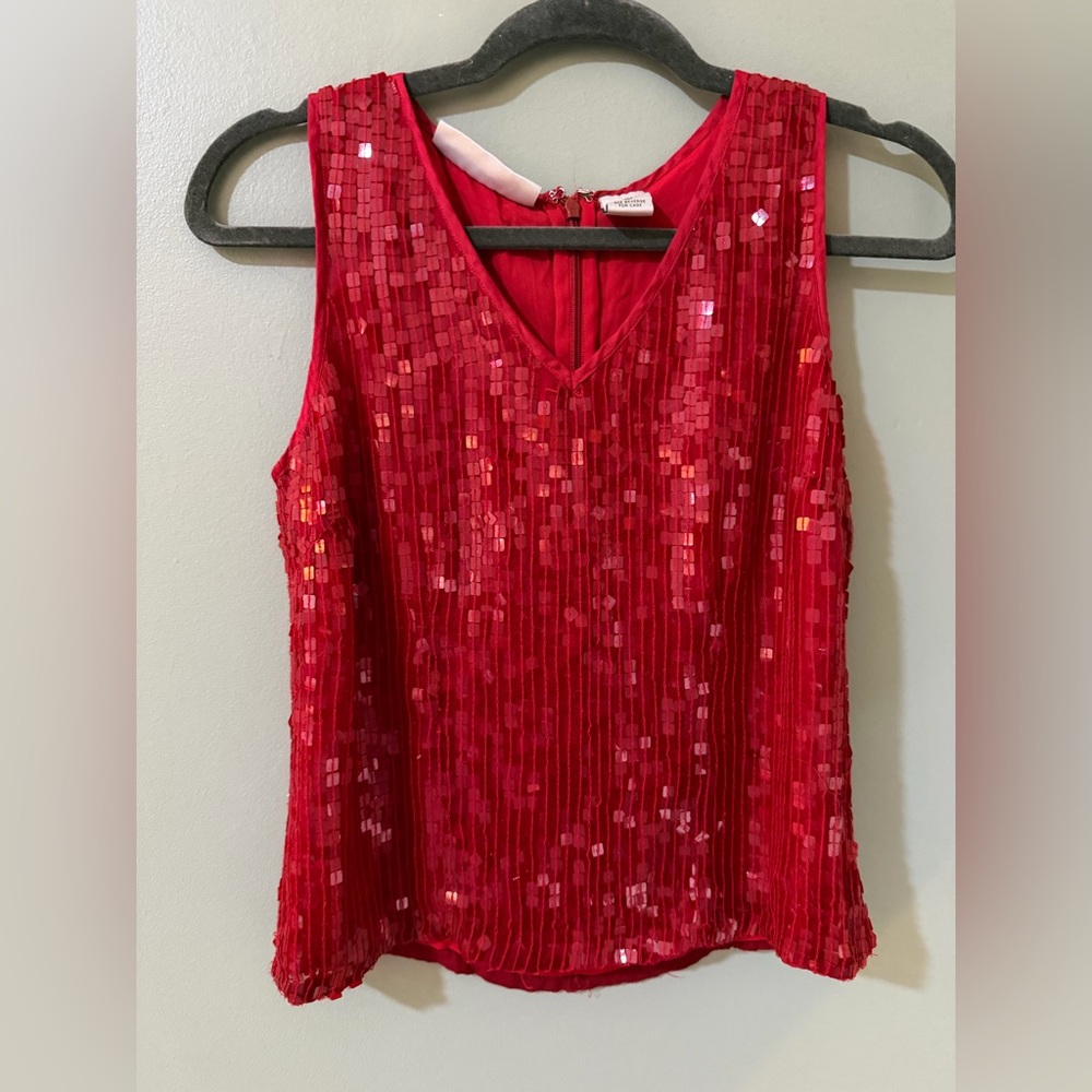 Alfani vintage NWT silk sequin tank size medium